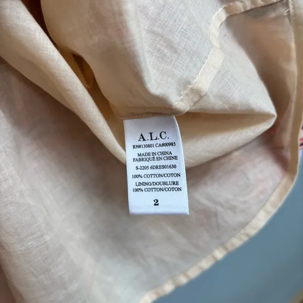 A.L.C. Luna Smocked Split-Sleeve Mini Dress 2 - Image 9