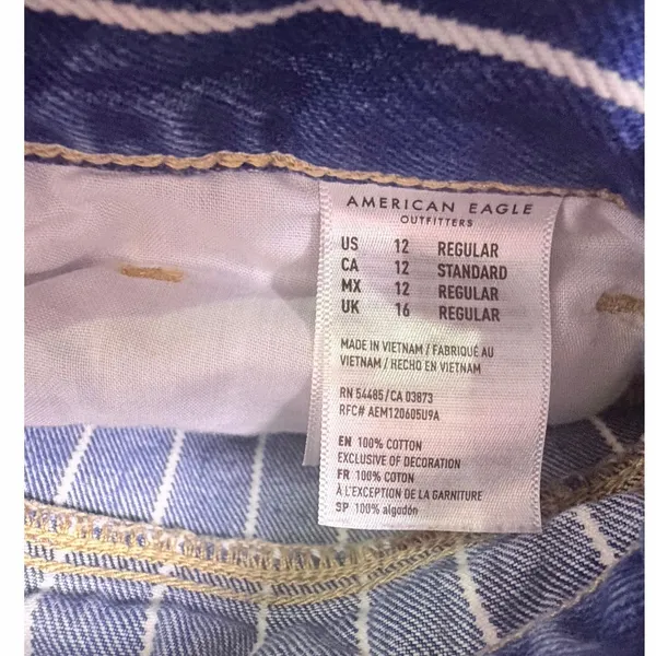 American Eagle Outfitters Mom Jean Vertical Stripes - Image 4