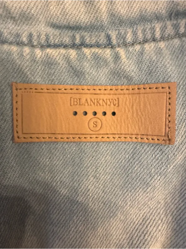 BLANK NYC Floral Embroidered Denim Moto Jacket‎ - Image 6
