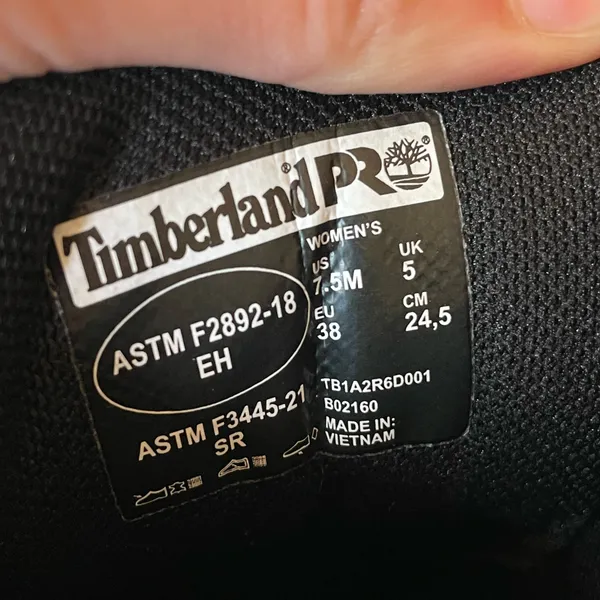 Timberland PRO Women’s 7.5M Waterproof Black Work Boots  - Image 5