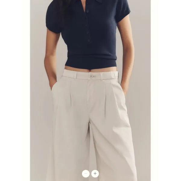 By Anthropologie Low-Rise Pleated Wide-Leg Trousers - Image 5