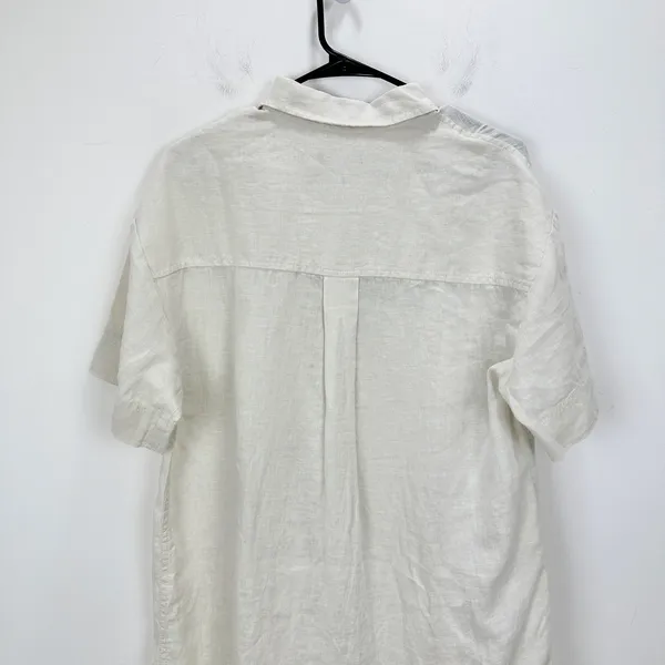 J.Crew Tall Utility Shirtdress Linen Natural Beige Relaxed Pockets Small NWT - Image 12