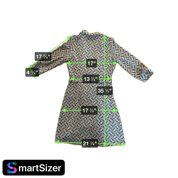 Julie Brown‎ NYC Geometric Wrap Dress Surplice Tie Knee Length S Black/White - Image 3