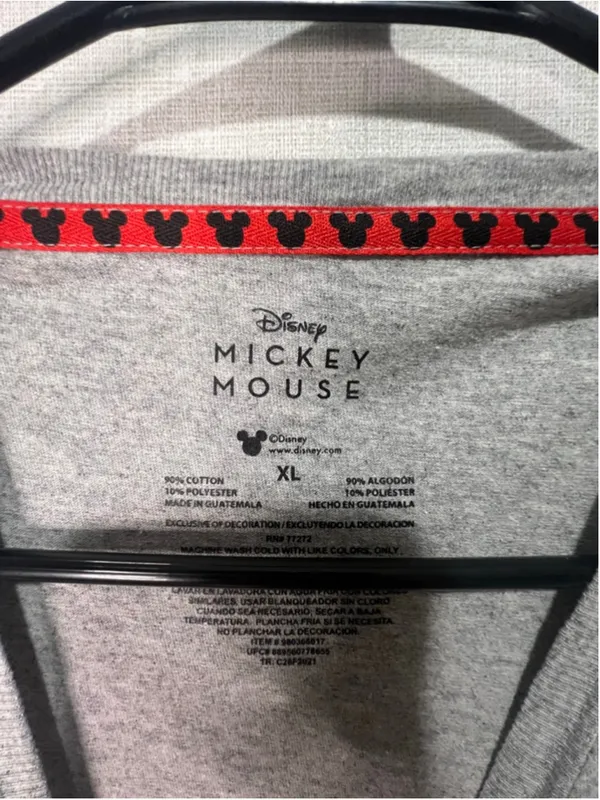 Disney Mickey Mouse Graphic Oversized Short Sleeve T-Shirt - Image 3