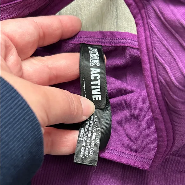 PINK Victoria's Secret Purple Sports Bra - Image 2