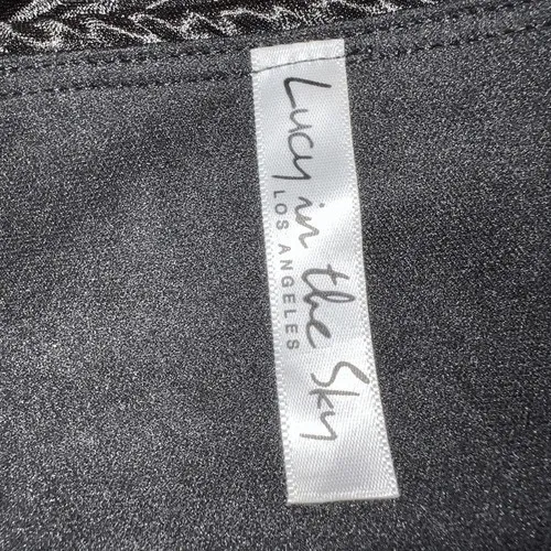 LUCY IN THE SKY Black One Shoulder Mini Dress‎ With Long Sleeve EUC Medium - Image 9