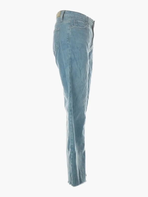 PAIGE Denim Wide-Leg Women's Jeans in Light Blue - Image 3