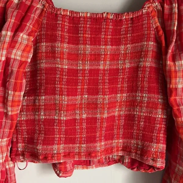 Free People Cherry Bomb Balloon Sleeve Top - Image 8
