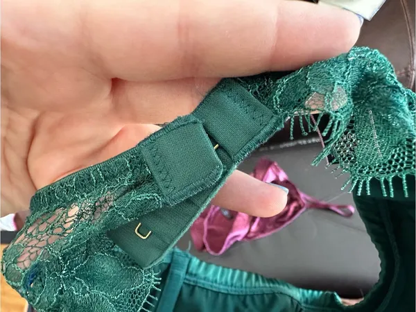 Victoria's Secret Satin & Lace Bralette in Emerald Green - Image 4