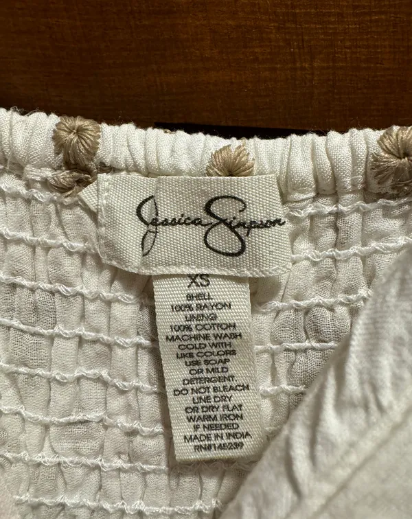 Jessica Simpson white floral dress - Image 3