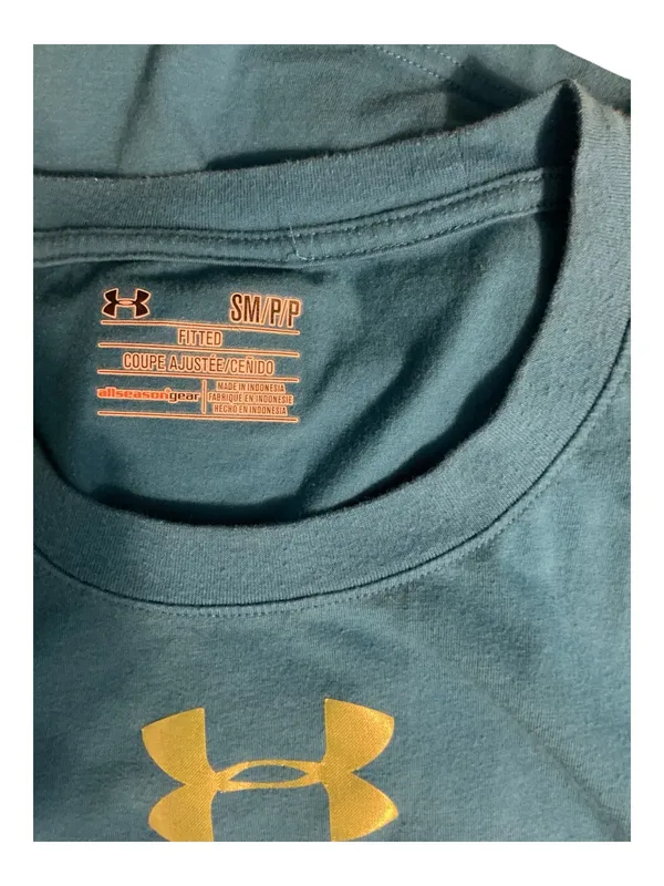 Under Armour Teal Blue Racerback Athletic Tank Top - Size Small - Image 3