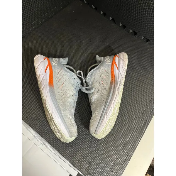 Hoka One One Clifton‎ 8 Women’s Size 9 B Running Shoes Blue Orange Sneaker - Image 4