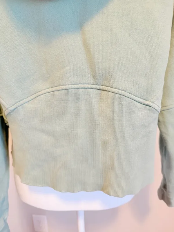 Lululemon Oversized Full-Zip Hoodie Scuba size xs/s in green/gold - Image 13