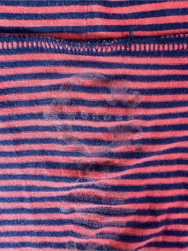 Striped Red Turtleneck Sweater Size XL - Image 5