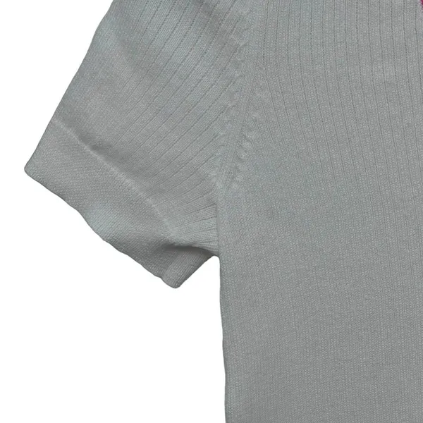 Vintage Lauren Ralph Lauren‎ Size Large Short Sleeve Sweater Preppy Tennis Y2K - Image 4