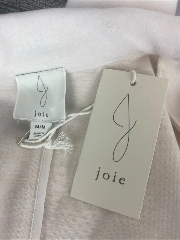 Joie Ivory Open Front Long Sleeve Trench Coat NEW M - Image 4