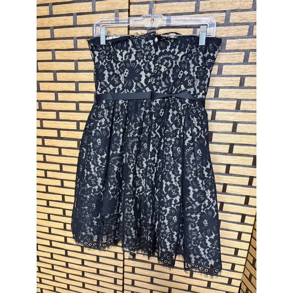 Neiman‎ Marcus For Target Black Lace Strapless Dress Size 6 - Image 2