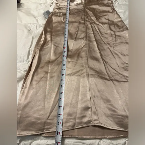 Lush Satin Mock-Neck Midi Dress - NWT - Size L - Image 12