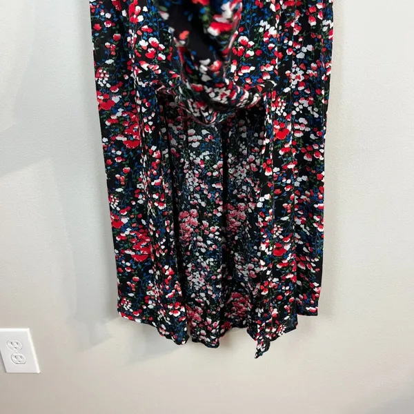 Lulu's‎ Maxi Dress XL Black Floral Off the Shoulder Maxi Side Slits Romantic New - Image 7