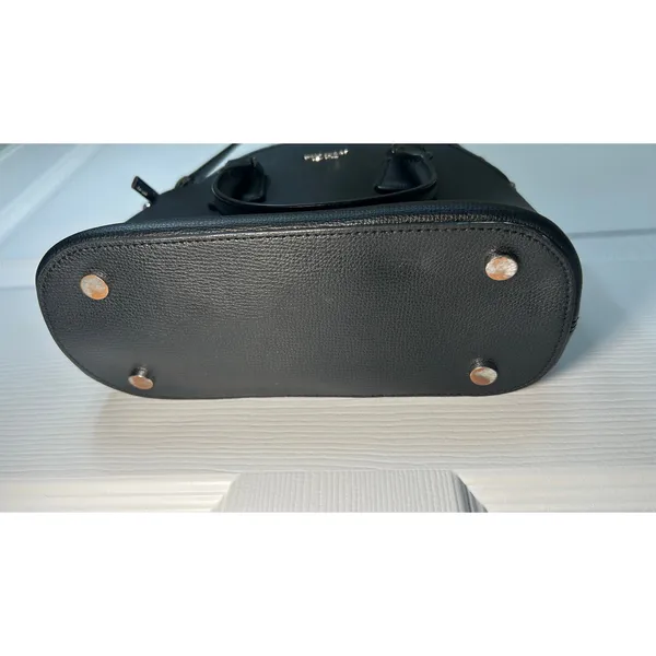 Kate Spade Black Pebbled Leather Dome Satchel Crossbody Bag Capsule‎ Purse - Image 8