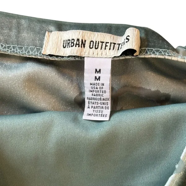 Urban Outfitters Fairycore Light Blue Velvet Burnout Butterfly Tube Top M - Image 5