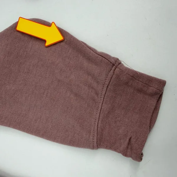 Olive + Oak Top Womens M Dusty Rose Mauve Knit Long Sleeve Crewneck Relaxed READ - Image 7
