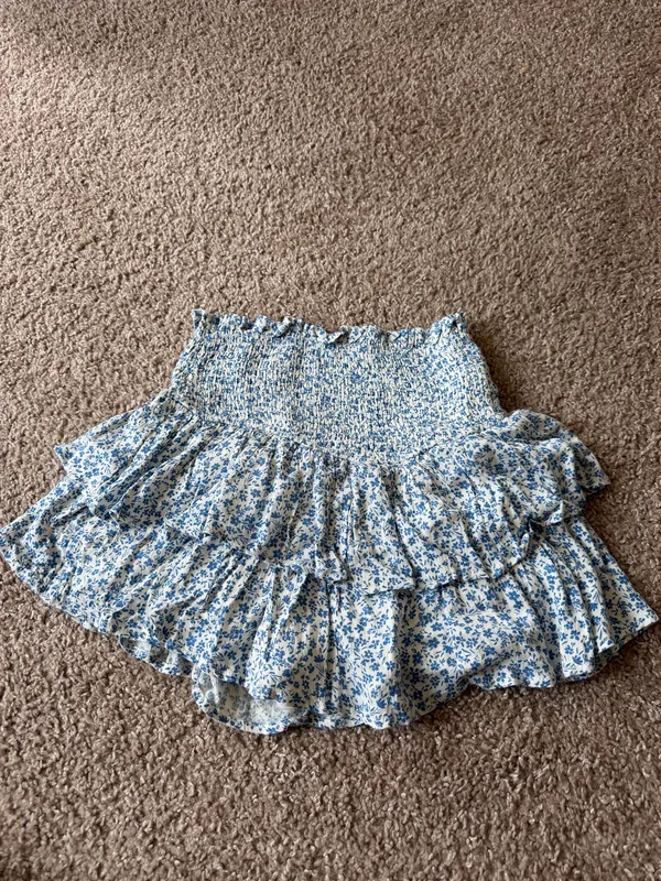Altar’d State Gracelynn Smocked Floral Skirt XS - Image 4