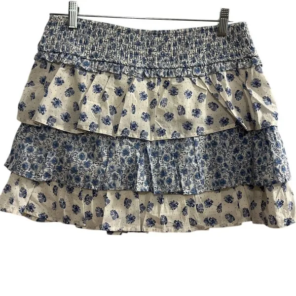 Crystal Sky‎ Women's Floral Two-Piece Set Blue Off-Shoulder L - Image 10