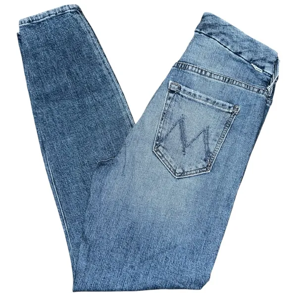 Mother Denim Women’s Size 27 Popism Blue The Looker High Rise Ankle Skinny Jeans - Image 5