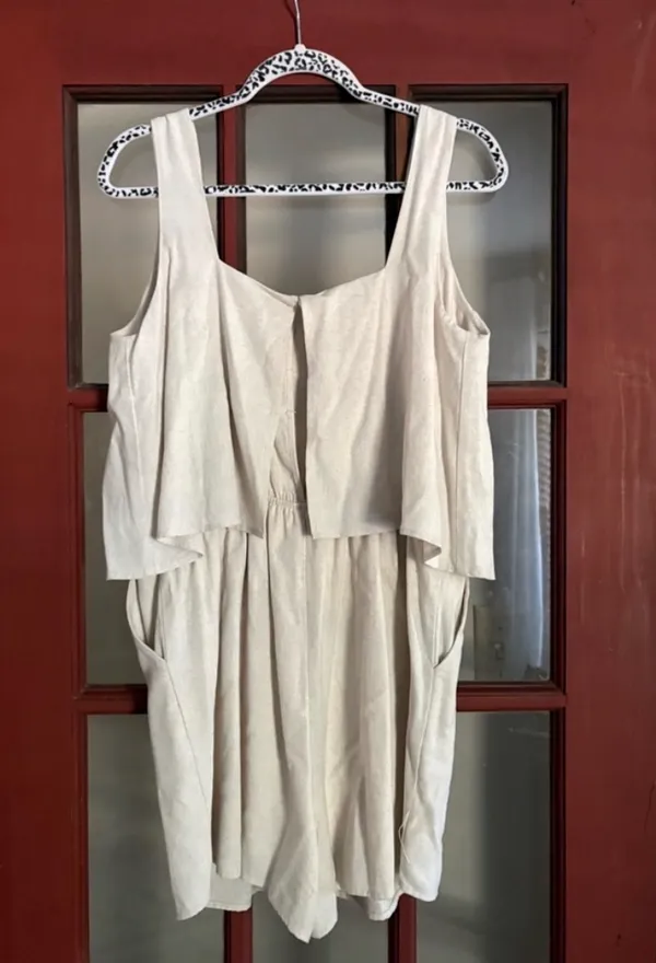 Gilli Sz large dressy romper short set White - Image 2