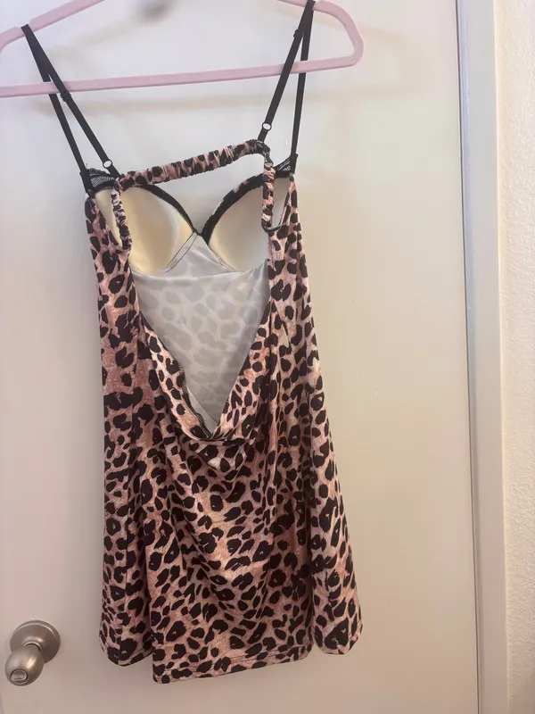 Cheetah Print Dress Pink - Image 3