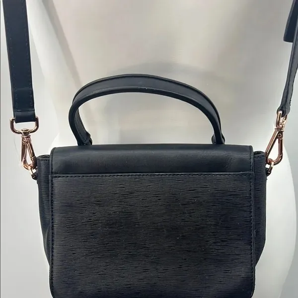 Ted Baker Elegant Black Bow Leather Handbag - Image 6
