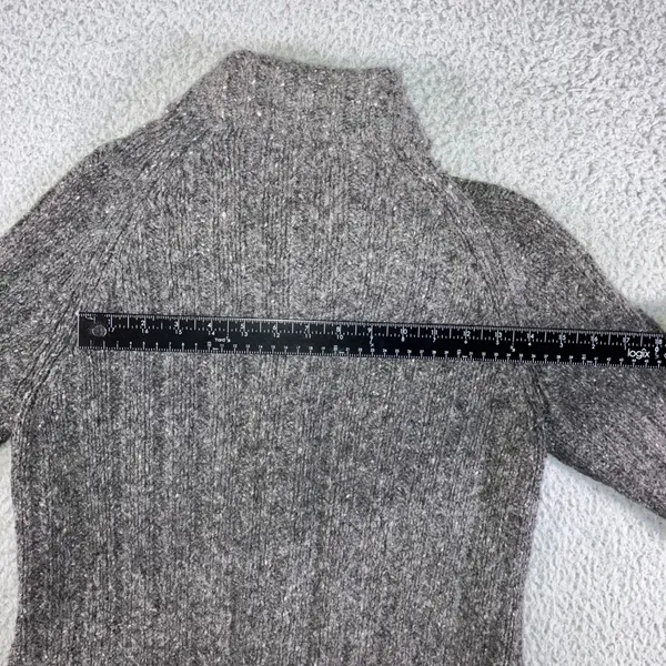 J. Crew Cardigan Sweater Women Medium Gray Wool Blend‎ Button Knit Mid Length - Image 5