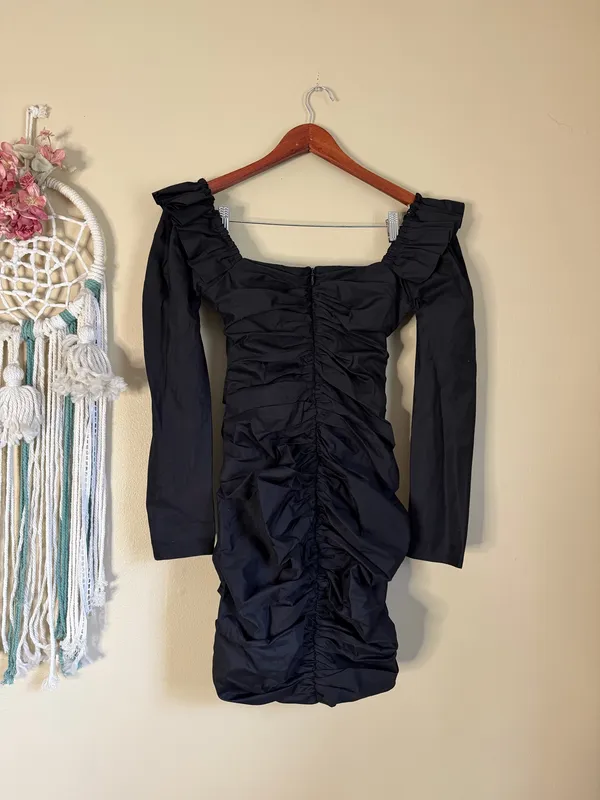 House of CB London Floriana Mini Dress Black Size Small - Image 5