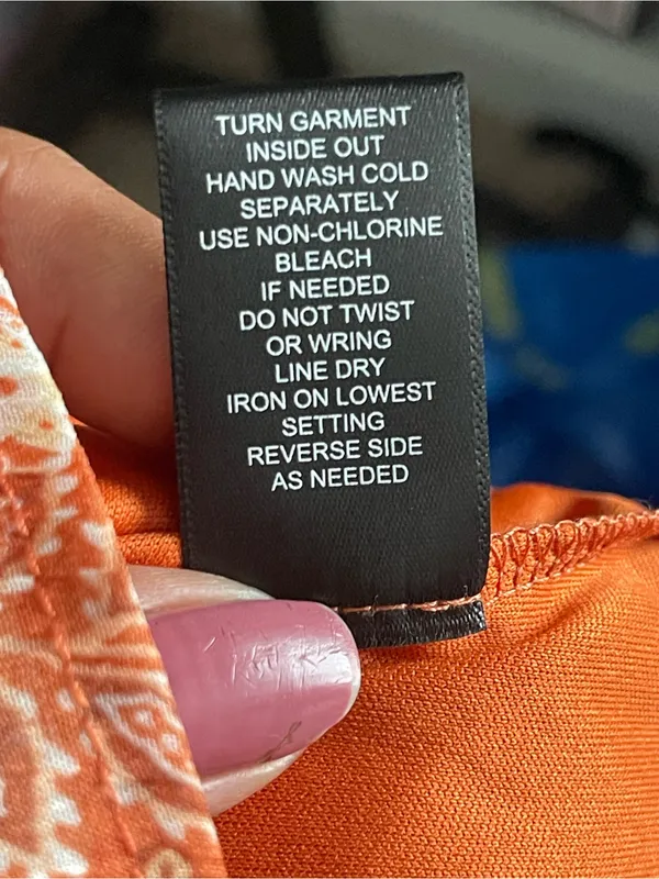 TRIXXI | Orange Floral Halter Midi Dress Sz XL - Image 10