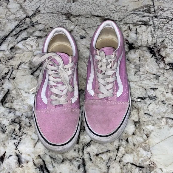 Old Skool‎ Vans -pink/purple- women’s size 7.5 - Image 2