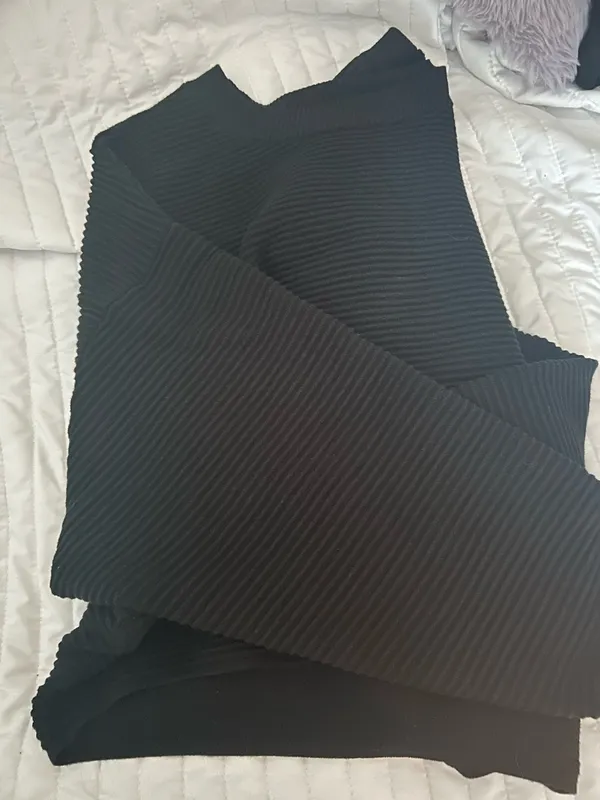 Aerie OFFLINE by Black Sweater Ribbed - Image 4