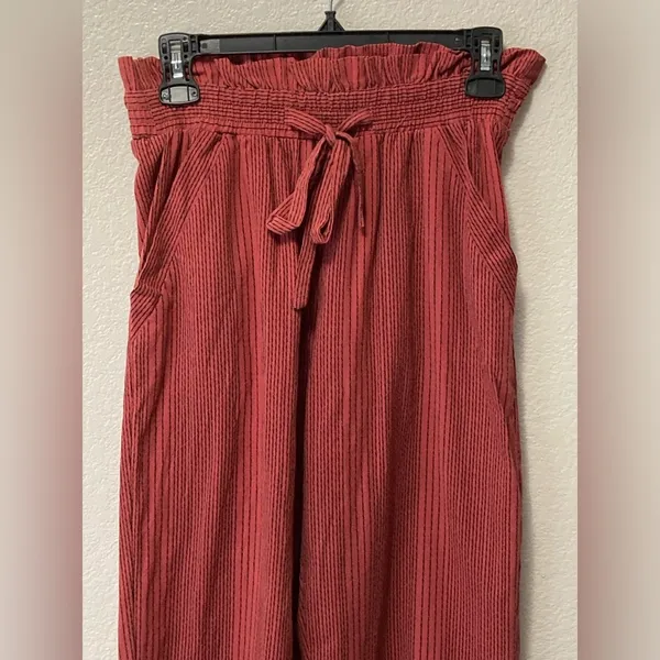 Paper Bag Fall Pin Striped Pants With Bow! - Image 2