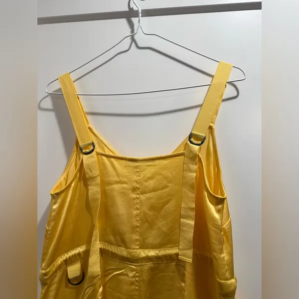 Love The Label Anthropologie Sleeveless Utility‎ Dress Yellow Size XS - Image 11