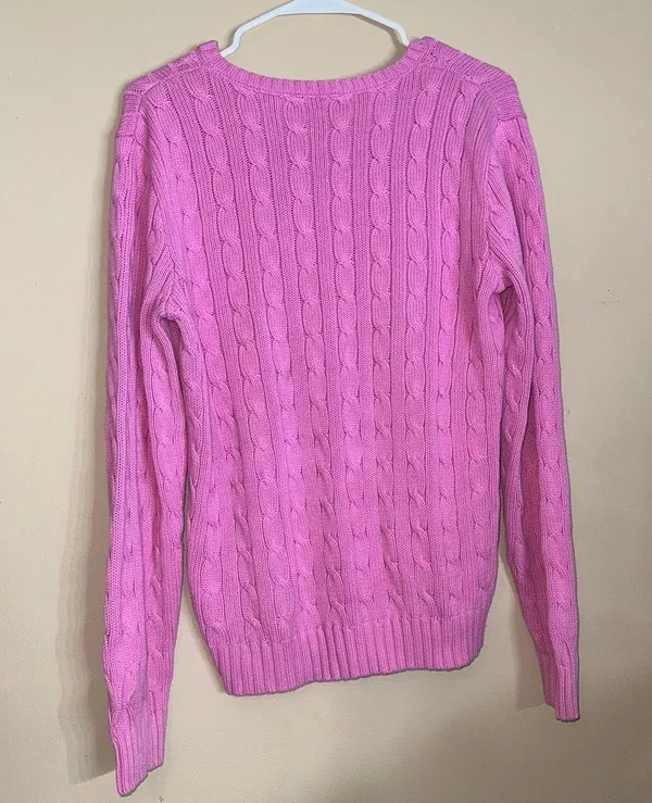 Ralph Lauren Pink Cable-knit Sweater - Image 3