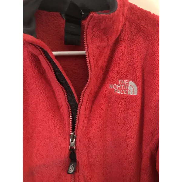The North Face Women’s Fleece Full Zip Jacket Red Size Medium - Image 5