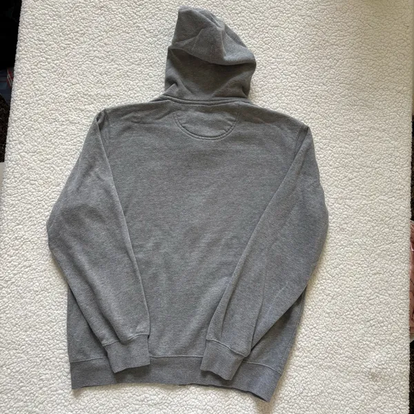 U.S. POLO ASSN Vintage Style Heather Gray Zip Up Hoodie Skate Indie grunge Large - Image 8