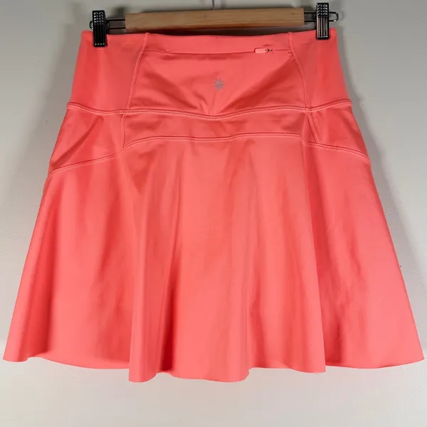 Athleta Ace Tennis Skort 15.5 Coral Pink Active Skirt Built-in Shorts Small - Image 3
