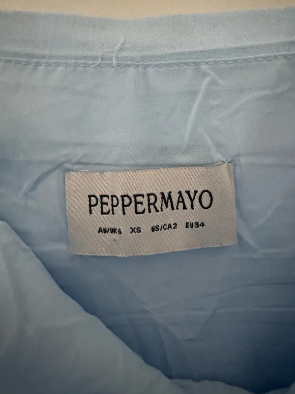 Peppermayo Mini Blue Strapless Dress - Image 2