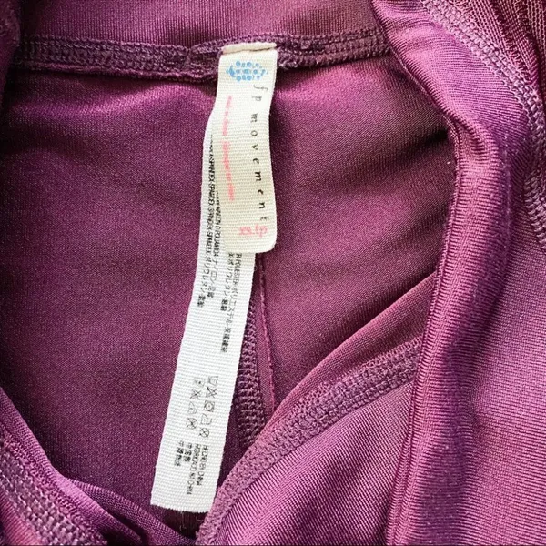 Free People FP Movement Refine Leggings in Deep Plum XS - Image 5