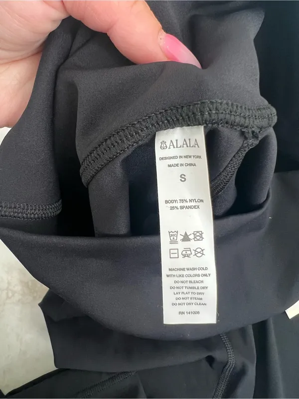 NWT ALALA Black Athletic Pants Size Small - Image 2