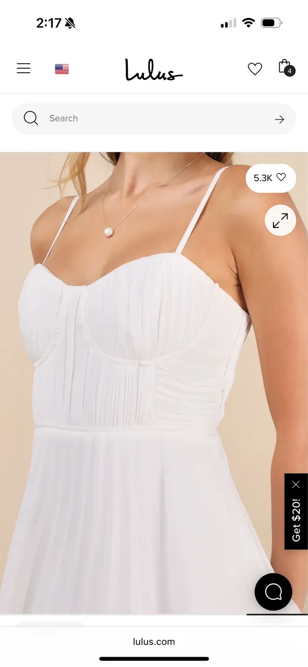 Lulus White Dress - Image 3