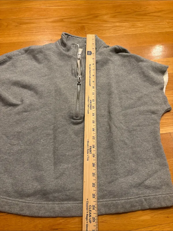 For The Republic Gray Half-Zip Pullover - Image 4