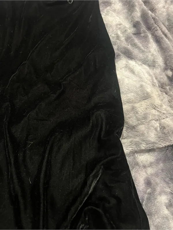Ralph Lauren Black Velvet A-Line Skirt - Image 3
