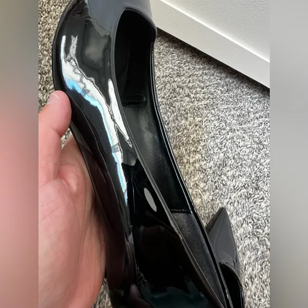Zara Women’s Black Patent Pumps Heels Size EU 39‎ - Image 14